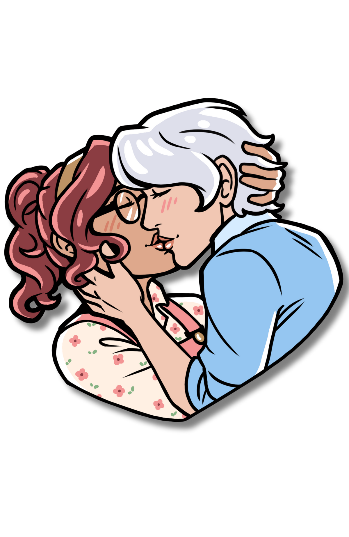 Bound by Words Kiss Pin