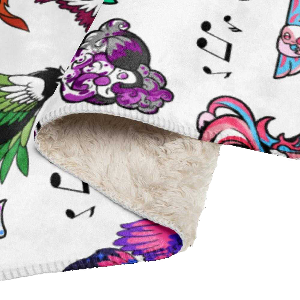 Fly with Pride Sherpa Blanket