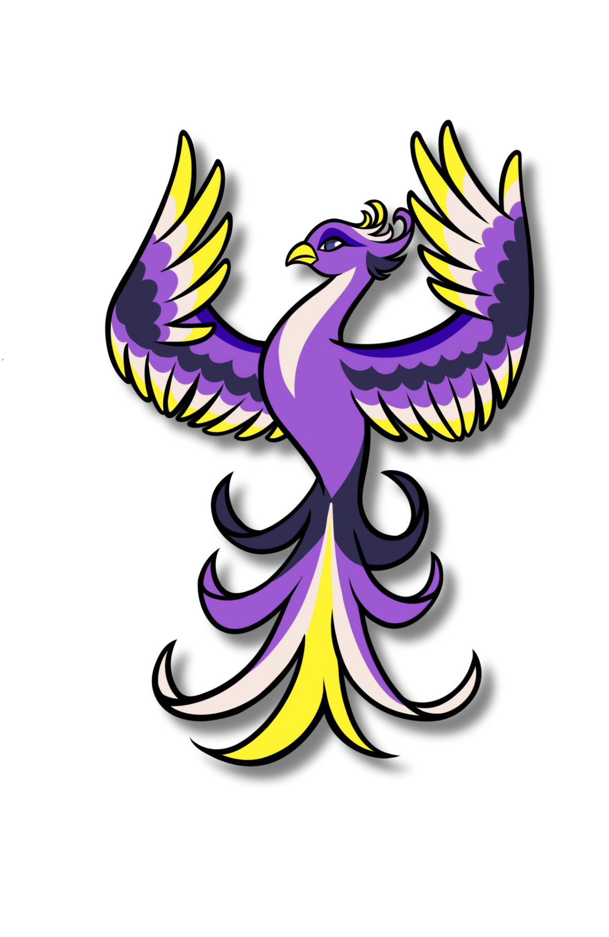 Epic Non-Binary Pride Phoenix